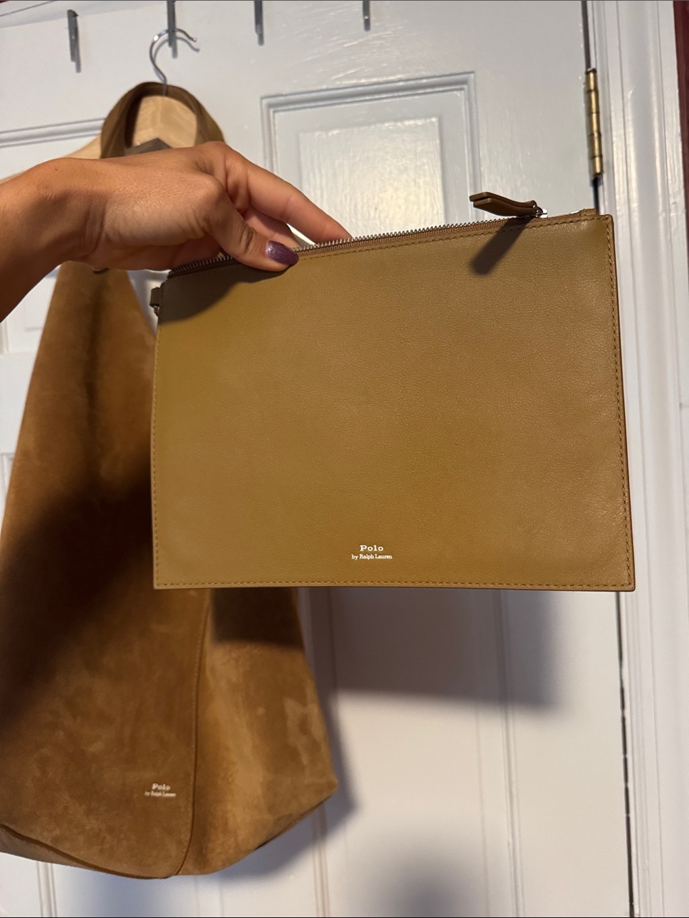 Polo by Ralph Lauren Brown Suede Tote Bag - Picture 8 of 12